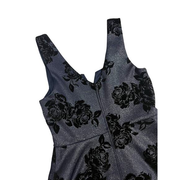 Miami Black Floral Mini Dress - Picture 5 of 12